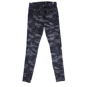 Supplies by UNIONBAY Womens Claire Skinny Pants SZ 4 Gray Camouflage High Rise